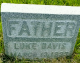 Davis, Luke Clarence - Gravestone
