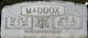 Maddox, William M and Mary R () Gravestone