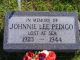 Pedigo, Johnnie Lee - Gravestone